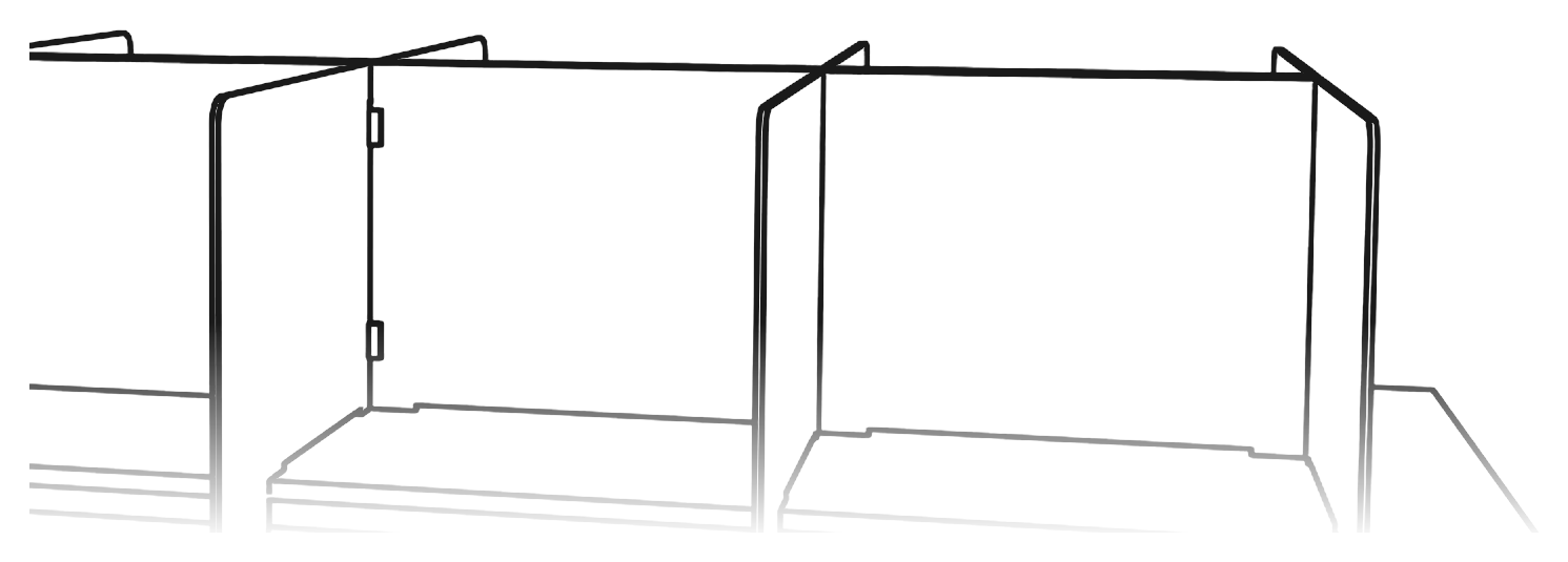 SCS partition als Linienzeichnung
